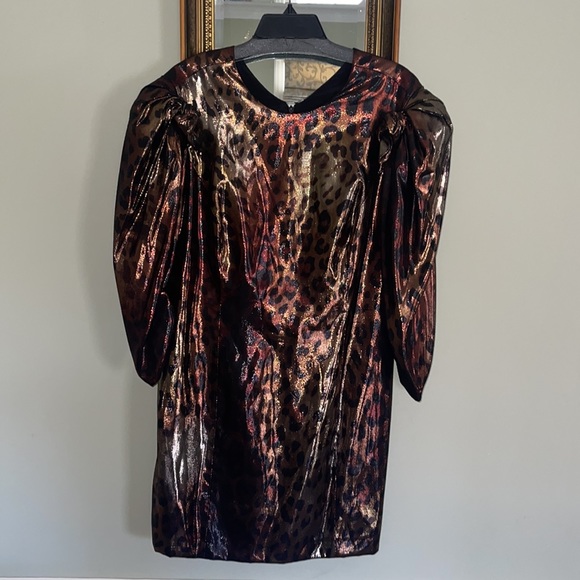 NEW $2,825 POP Animal PRINT VERSACE MINI LEOPARD DRESS 8 46 - Picture 7 of 16